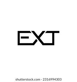 Letter EXT Monogram logo design