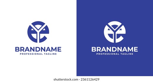 Letter EY or YE Logo, suitable for any business with YE or EY initials