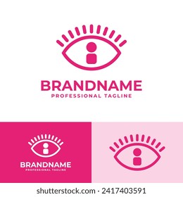 Letter I Eye Logo, suitable for business related to vision, spy, optic, or eye with Initial I