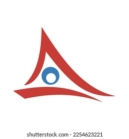 Plantilla de logotipo de ojos de letras