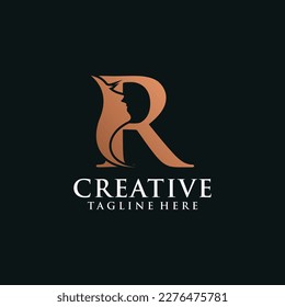 Letter eyelashes logo beauty icon design