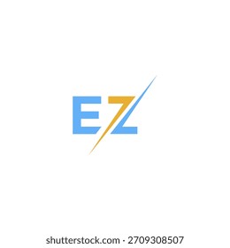 letra EZ logotipo inicial icono Vector Plantilla