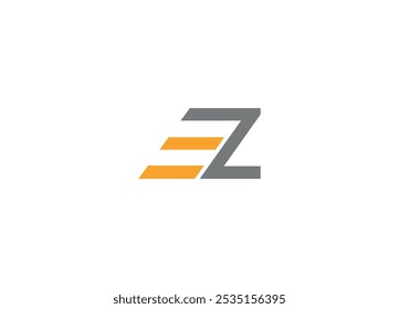 letra EZ diseño de logotipo Vector inicial Plantilla de logotipo de marca personalizada