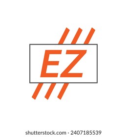 letter EZ logo. EZ logo design vector illustration for creative company, business, industry