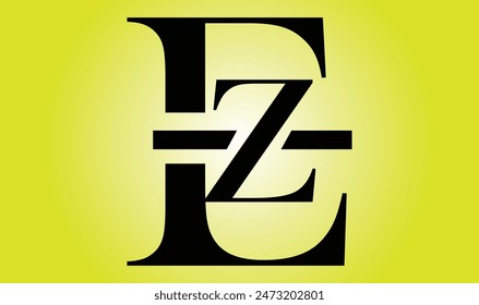 letra ez logo icono diseño Vector diseño Plantilla inspiración