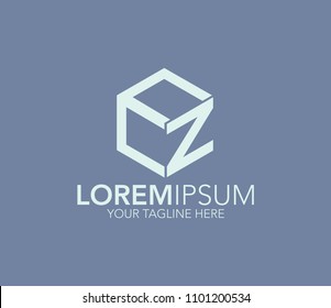 Letter EZ logo template