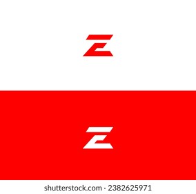 Letter EZ, ZE, Z logo design template elements. Modern abstract digital alphabet letter logo.