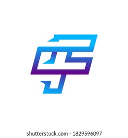 letter F abstract logo vector design template	
