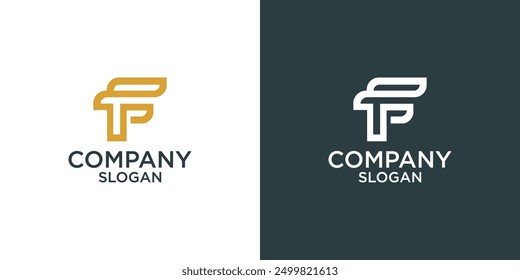 letter f abstract monogram logo vector design