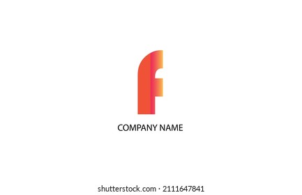 Plantilla para el logotipo del vector de monograma abstracto de letra f