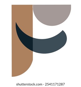 Letter F, Aesthetic modern font