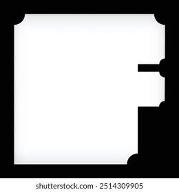 Letter F Album Page, photo storage area. Alphabet Collage Layouts, Image Montage Frames Template