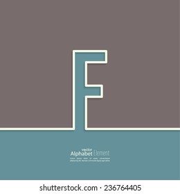 The letter F of the alphabet. 