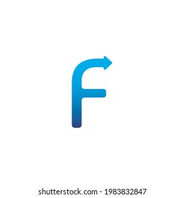 letter F alphabet abc logo isolated