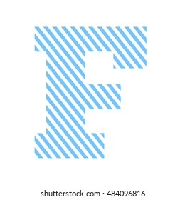 Letter f alphabet vector design.