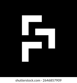 Letter F arrow creative simple logo design