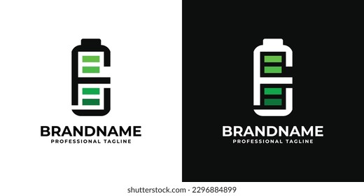 Letter F Battery Logo. Suitable for any business related to Battery with F initial.