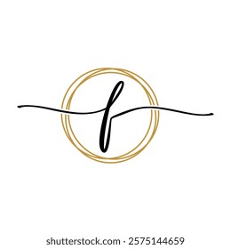 Letter F Beauty Initial Logo Template