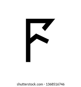 The letter F become the logo.