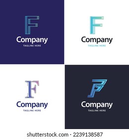 Letter F Big Logo Pack Design Creative Modern logos design for your business