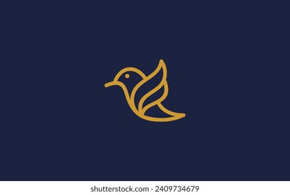 letter f with bird logo icon design vector design template inspiration