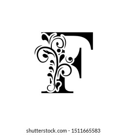 Letter N Black Flower Alphabet Beautiful Stock Vector (Royalty Free ...