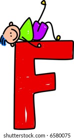 letter F boy