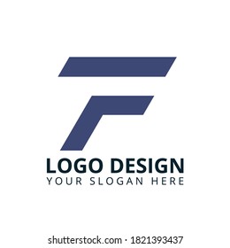 Letter F Brand New Logo Design Vector