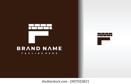 the letter F bricks logo