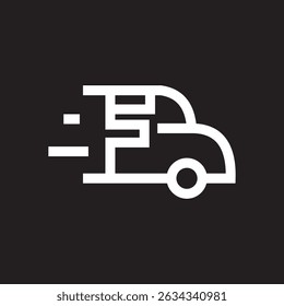 Letter F Car Logo Design Template. Automotive Car Logo