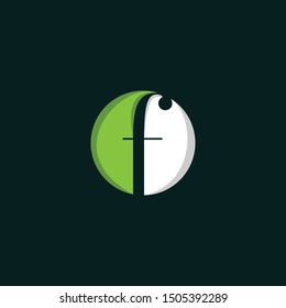 Letter F Circle Creative Modern Logo