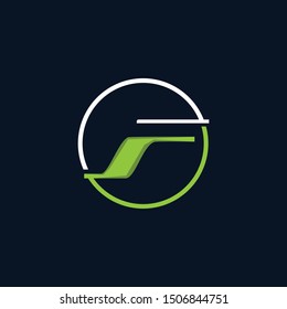 Letter F Circle Creative Modern Logo