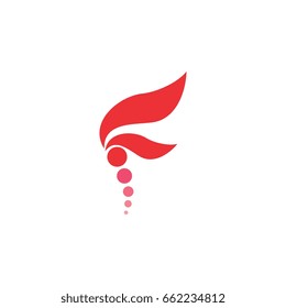 letter f circle logo