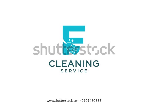 Letter F for cleaning clean service\
Maintenance for car detailing, homes logo icon\
vector.