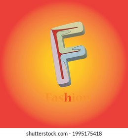 letra f, concepto, icono, tipo