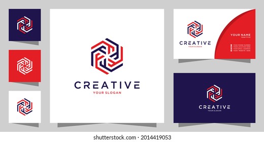 Letter f creative logo icon design template