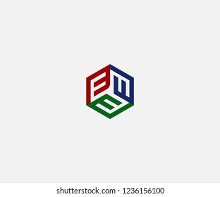 letter F cube logo designs template