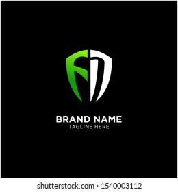 Letter F D FD initial company logo template