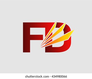 Letter F and D logo
