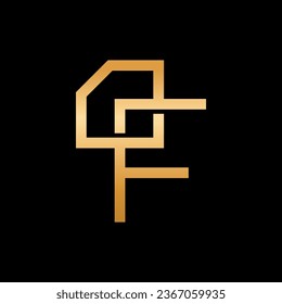 Letter F diamond luxury creative logo