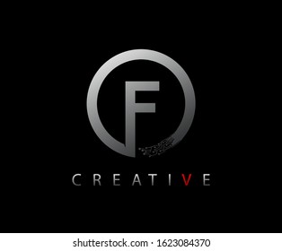 Letter F Digital Network , Technology and digital abstract line network circuit vector logo. 