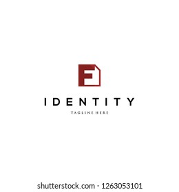 Letter F Document File Creative Abstract Business Logo
