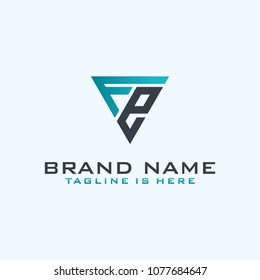 Letter F E logo icon design template elements