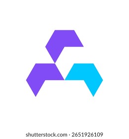 Letter F or A or FA AF arrow logo design