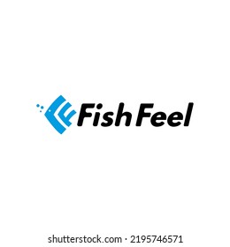 Letter F for Fish Logo . letter F logo, Logo with a symbol of letter F formed a good symbol with fish symbol