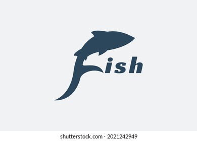 carta de gráfico vectorial del logotipo del pescado para cualquier empresa.