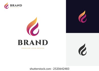 Letra F Llama Diseño de iconos de logotipos. idea abstracta de concepto de fuego y letra f para consultar Elementos de logotipos de Vectores