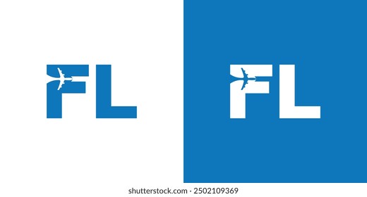 Letter F Flight Logo Design