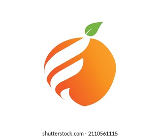 Plantilla del logotipo de la carta F Food. Para La Granja De Frutas, La Empresa De Frutas Y Otras Empresas. Icono de vector