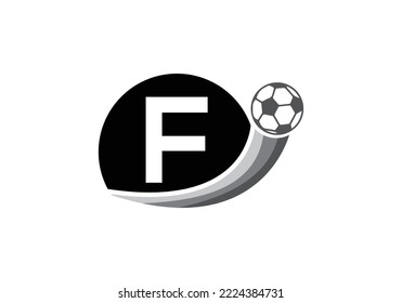 Letter F Football Logo Design Vector Template. Football Club Symbol. business, and company identity.